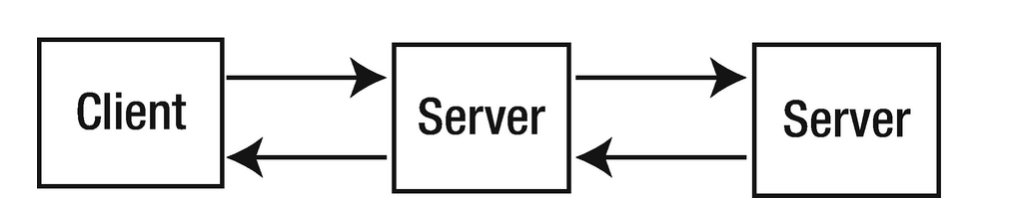 The single-client, multiple-servers system